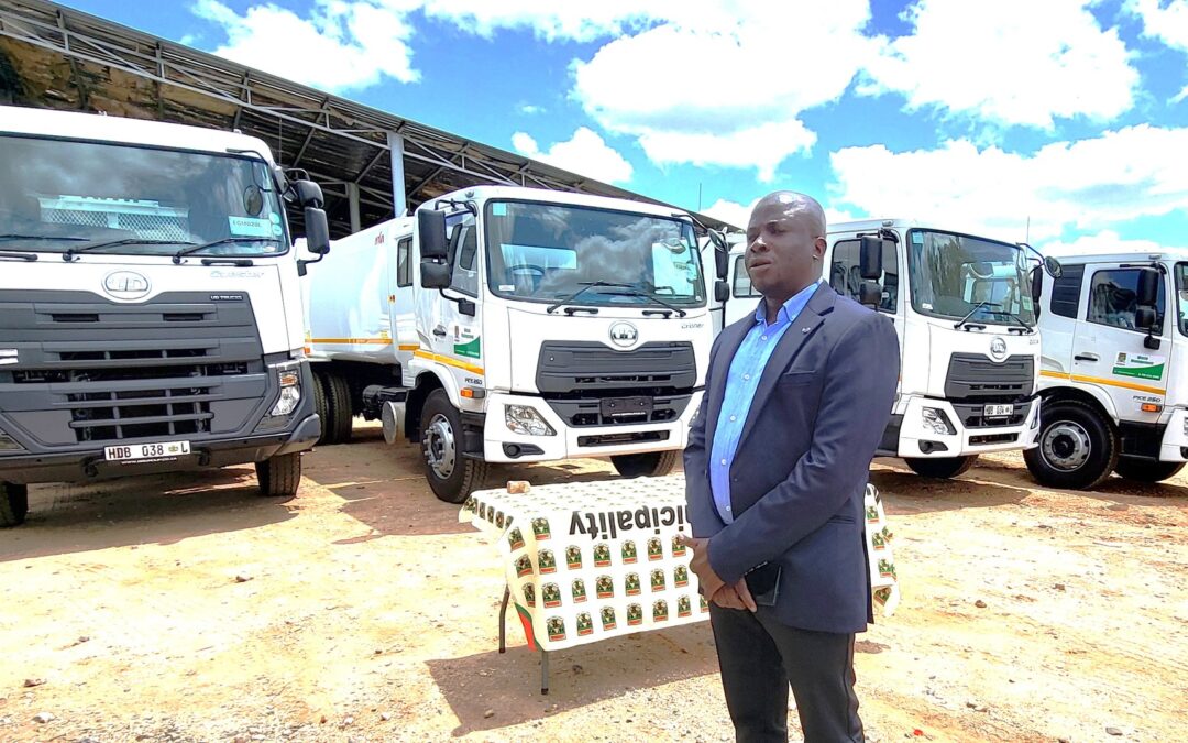 Four new refuse removal trucks for Musina Municipality