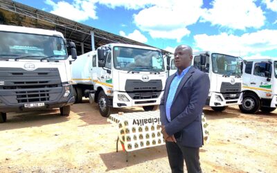 Four new refuse removal trucks for Musina Municipality