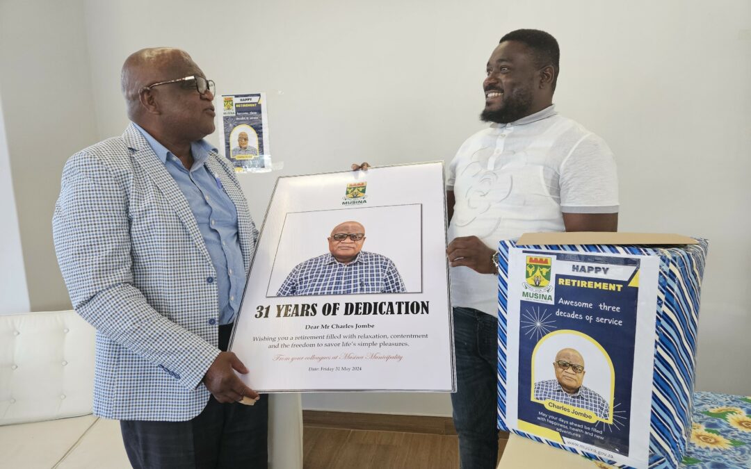 Charles Jombe retires after 31 years of faithful service