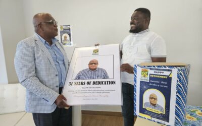 Charles Jombe retires after 31 years of faithful service